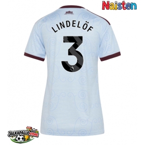 Aston Villa Victor Lindelof #3 Kolmaspaita Naisten 2026-27 Lyhythihainen